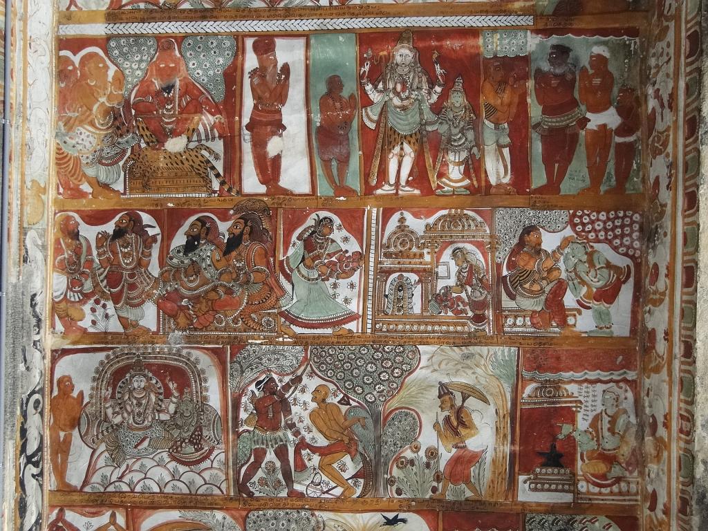 2011-09-21_16-30-02_Chidambaram_028.JPG - plafond du pavillon de danse (17°s)